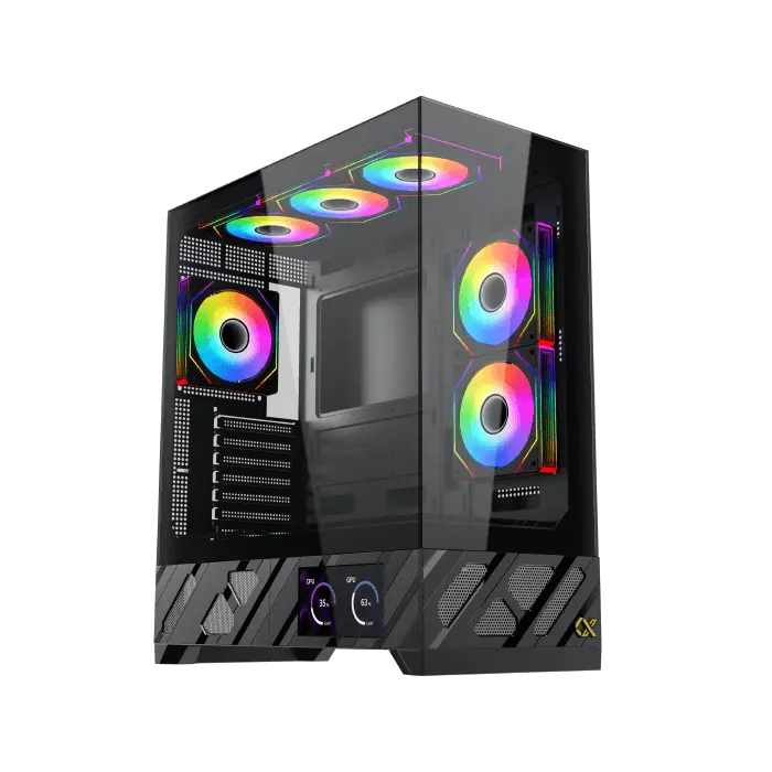 Gabinete Gamer Xigmatek Alphard Pro 6 Fan ARGB LCD