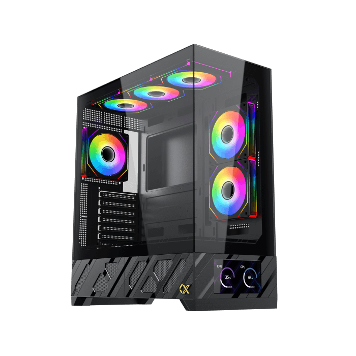 Gabinete Gamer Xigmatek Alphard Pro 6 Fan ARGB LCD
