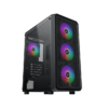 Gabinete Gamer Xigmatek Duo X con 4 Fanes RGB