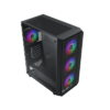 Gabinete Gamer Xigmatek Duo X con 4 Fanes RGB