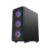 Gabinete Gamer Xigmatek Duo X con 4 Fanes RGB