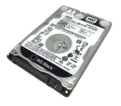 Disco Duro Notebook 2.5 500gb 7200rpm 6.0gps Western D Black