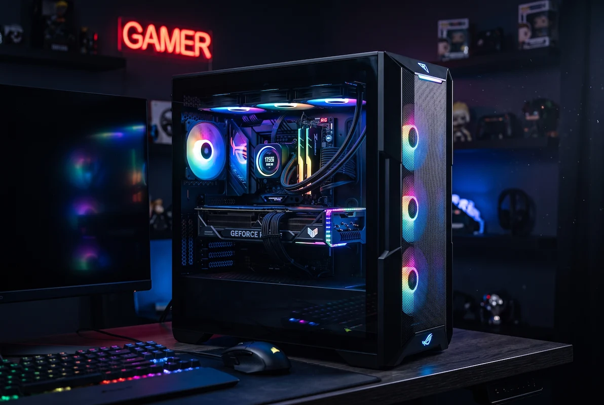 Reparación de PC gaming con iluminación RGB en PC FIX Uruguay